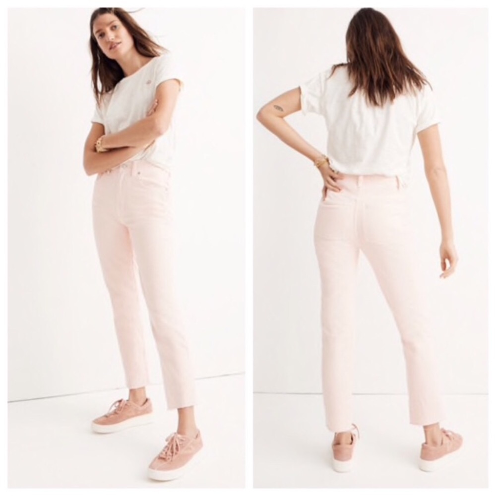 Madewell Garment Dyed Garment Blush Pink J…